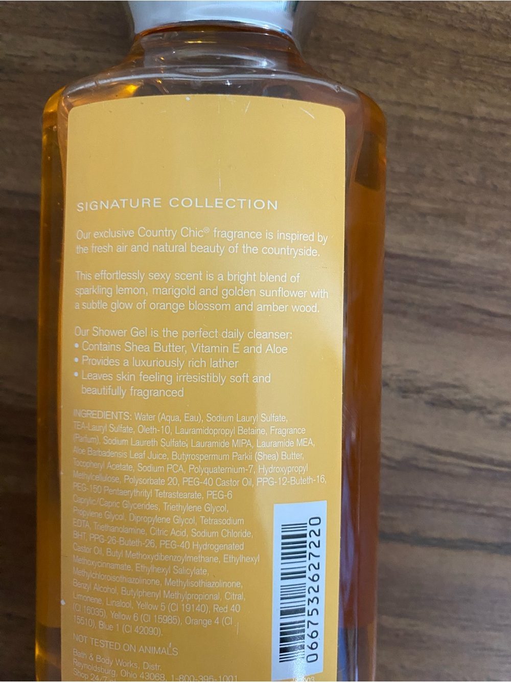Bath & Body Works Country Chic Shower Gel- 10 oz - Picture 4 of 4